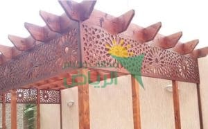 مظلات الخشب للأحواش
