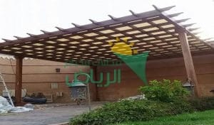 تركيب مظلات خشب بلاستيكي
