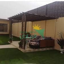 مظلات خشب بلاستيكي