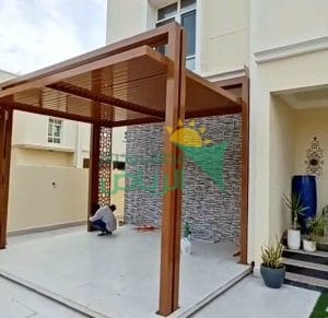 مظلات خشب بلاستيكي