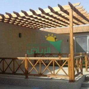 مظلات خشب بلاستيكي للمداخل