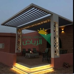 مظلات خشب بلاستيكي