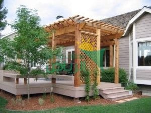 مظلات خشب بلاستيكي