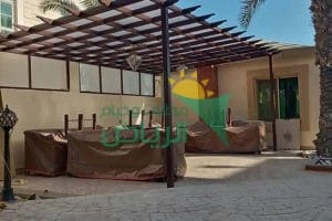 مظلات خشب بلاستيكي