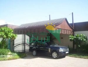 مظلات سيارات خشب بلاستيكي