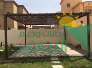 مظلات خشب بلاستيكي