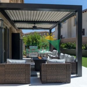 تصميم برجولات خشبية وحديد