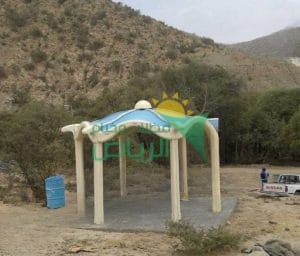 مظلات فيبر جلاس للجلسات الخارجية