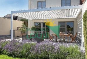 مظلات حديد تيوبات مربعات