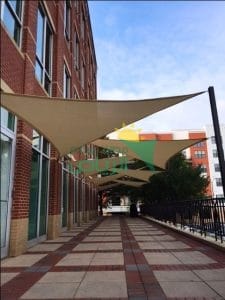 كم سعر المظلات الشراعية القماش