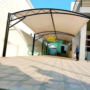 تصاميم مظلات وسواتر حديثة للحدائق