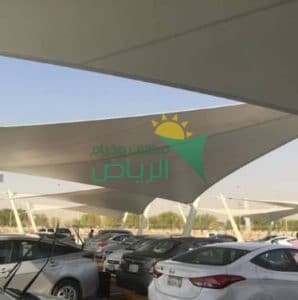 تركيب مظلة شراعية قماش